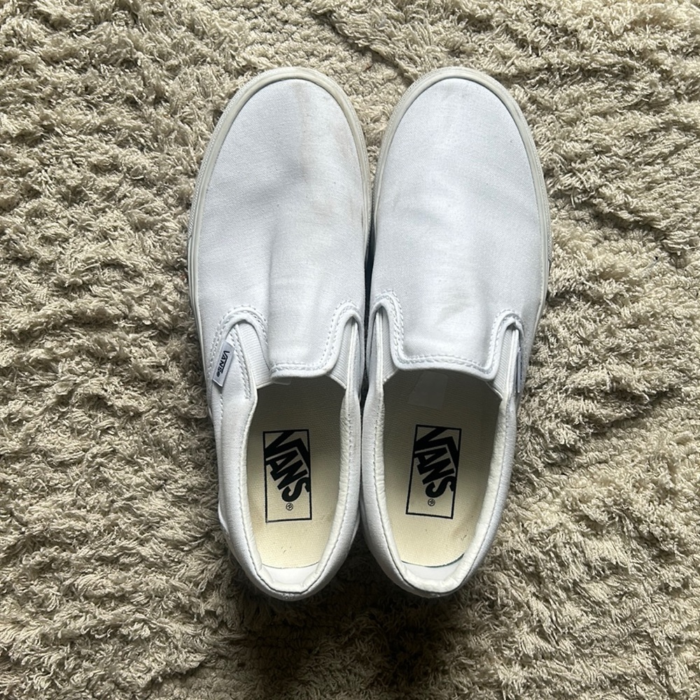 White Platform Vans